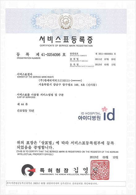 id Hospital - id Hospital Credentials - id know-how surgery technique Patent trademark