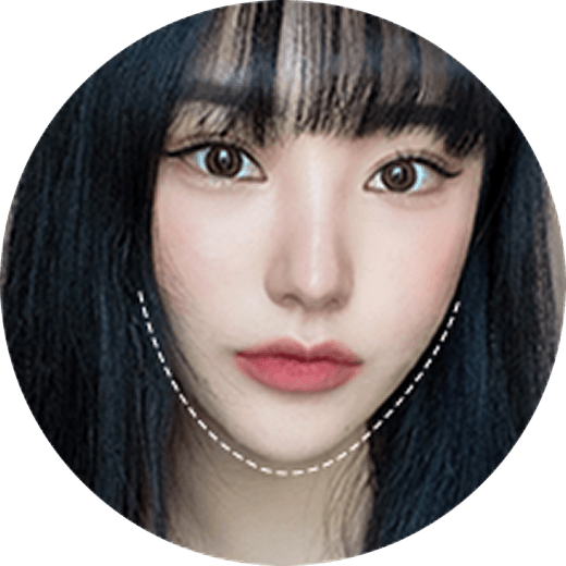 id Hospital - 3 Types of Facial Contouring - Slim and Straight V-Line from Front